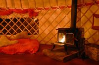 A Luxury Yurt on a camping holiday in the UK