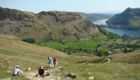 the path to striding edge from Glenridding glenridding walks