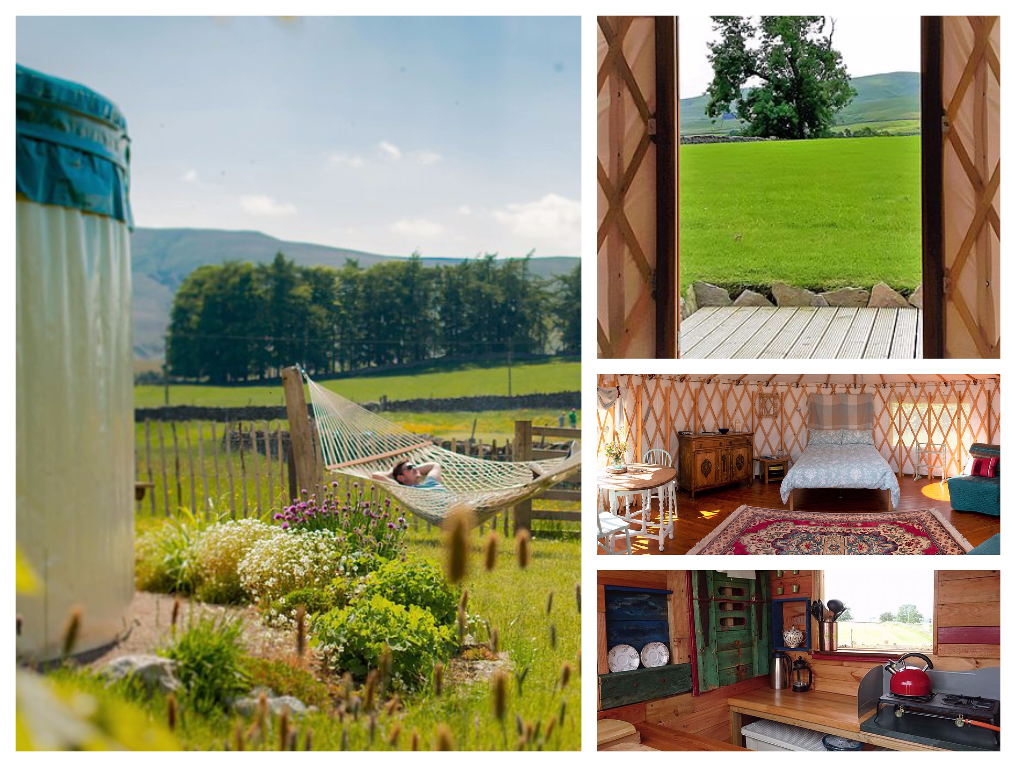 Yurt with woodburning stove in the Eden Valley with private kitchen & loo