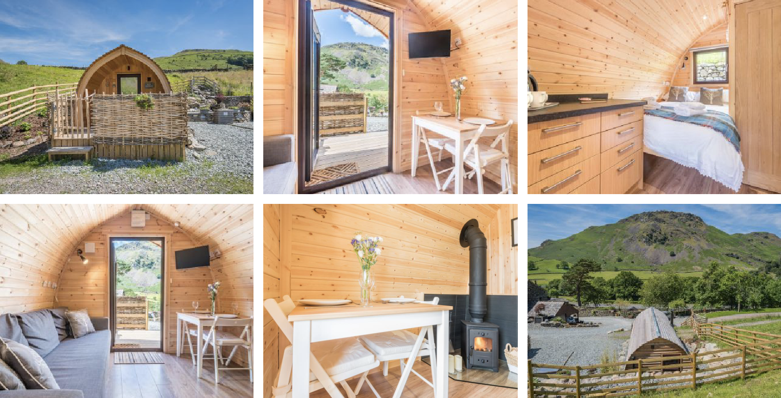 pods for rent Lake District