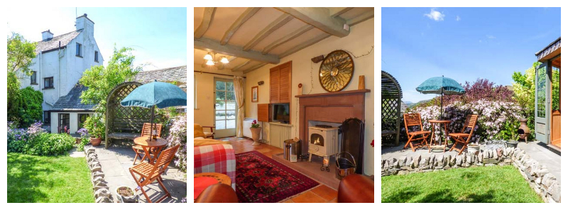 traditional cumbrian cottage - with lovely sitting area in the garden and wood-burning stove