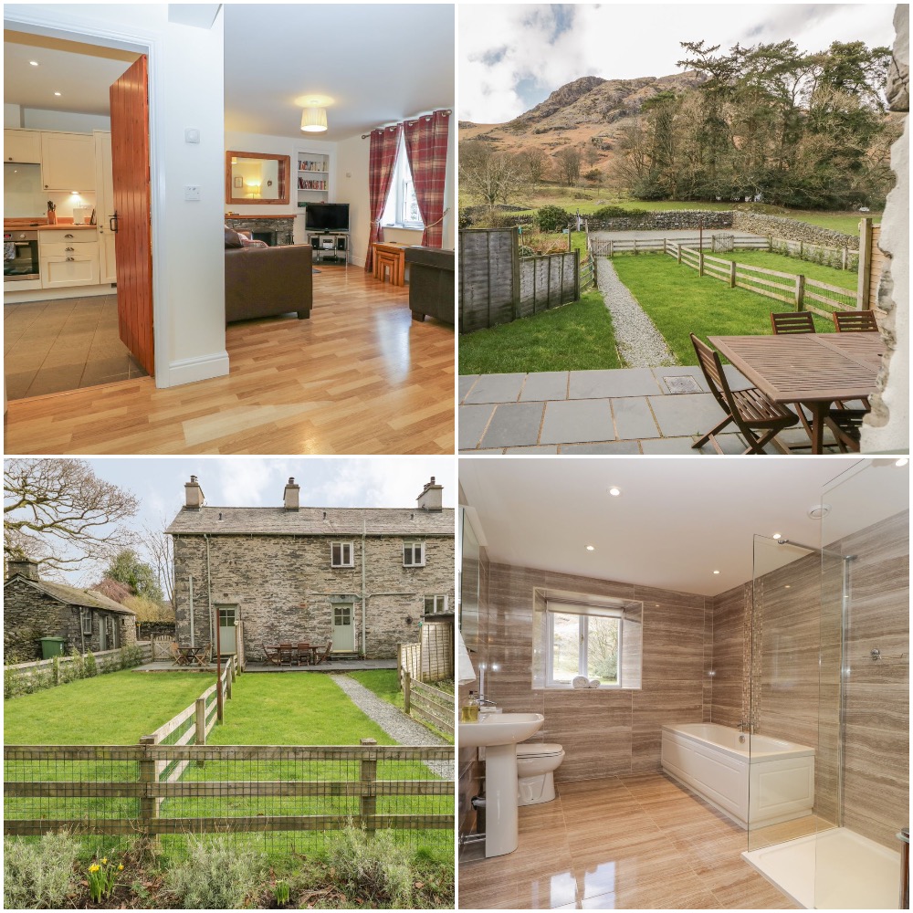 Coniston Self-catering with Two en-suite king bedrooms and great views and an open fire