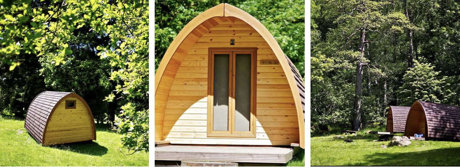 Eco camping pods at Rydal Hall Ambleside