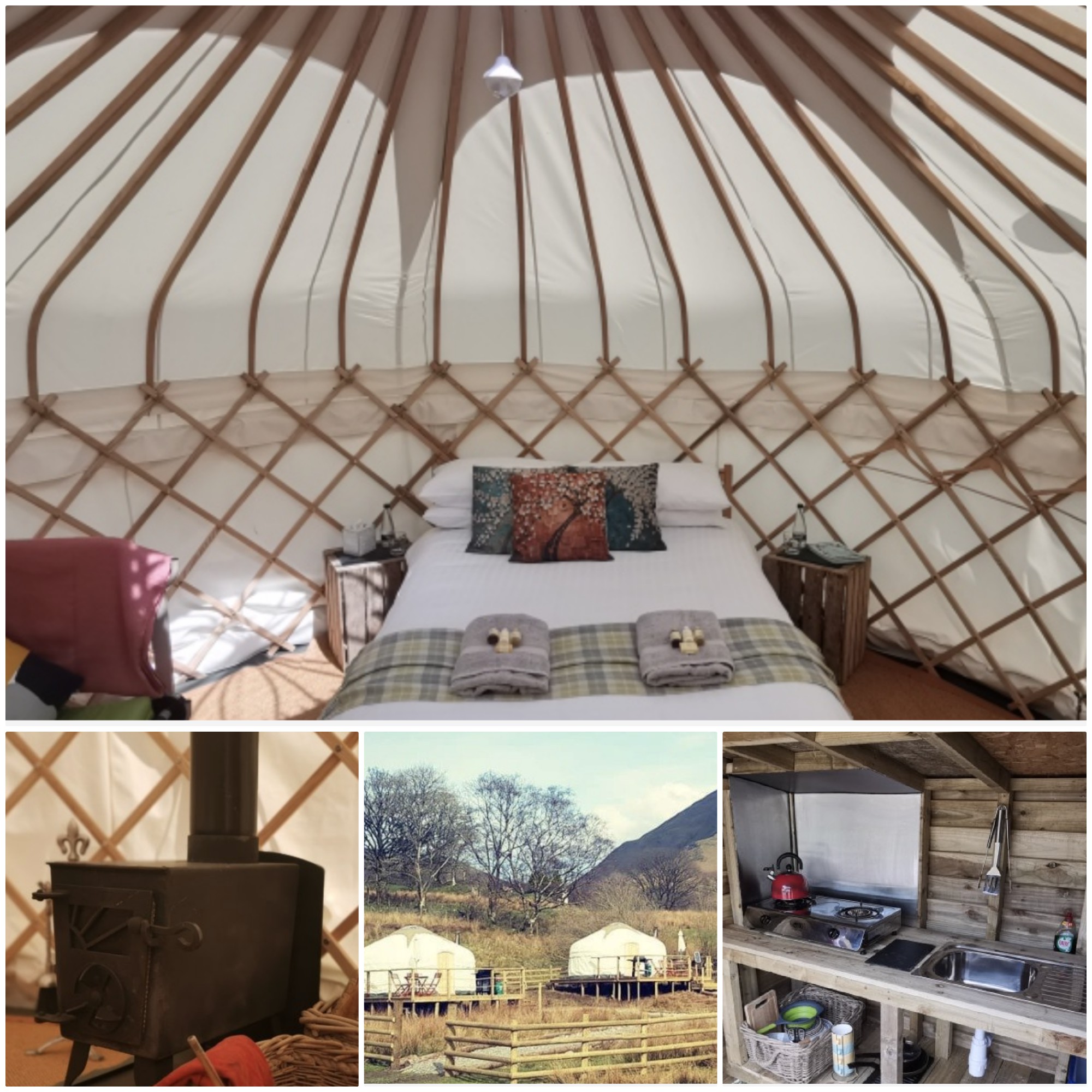 Two very well equipped yurts on the camping site in beautiful Buttermere