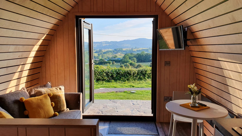 camping pods with heating fire pits and WiFi in the beautiful Lyth Valley