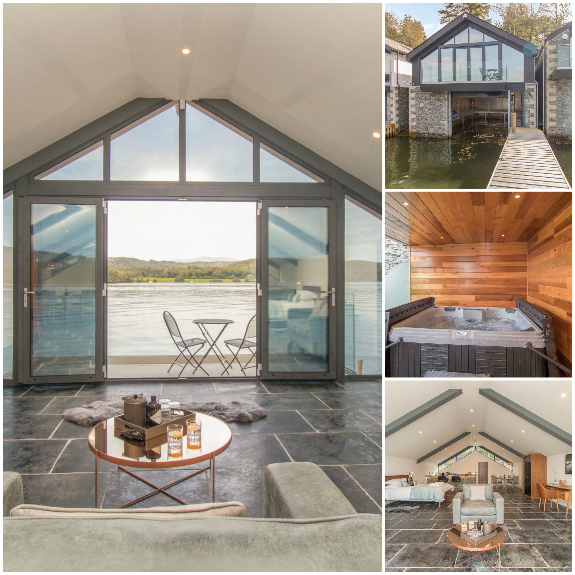 luxurious lake frontage accommodation for 2 in the heart of the English Lake District