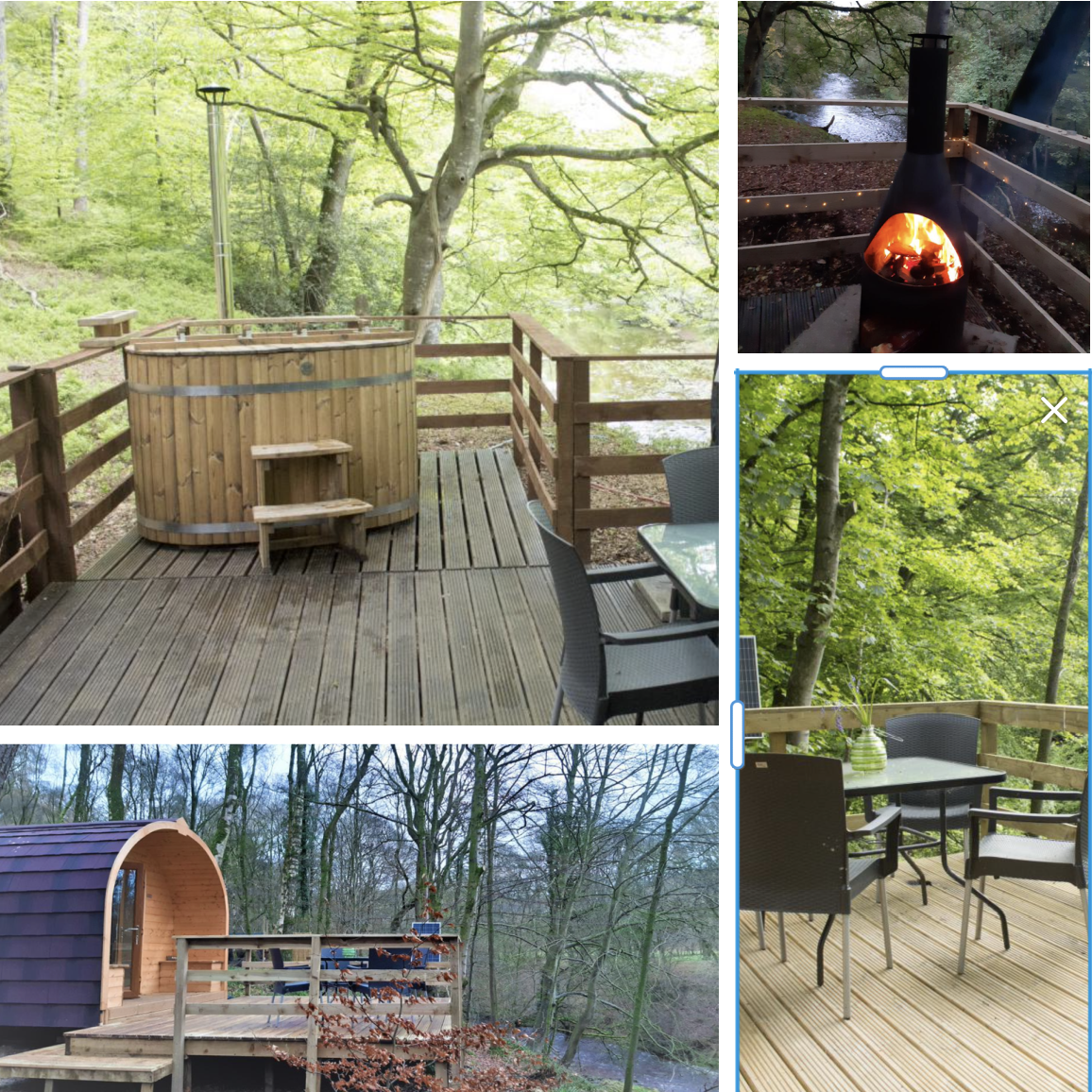 Cumbria eco friendly camping pods with hot tub and fire pit