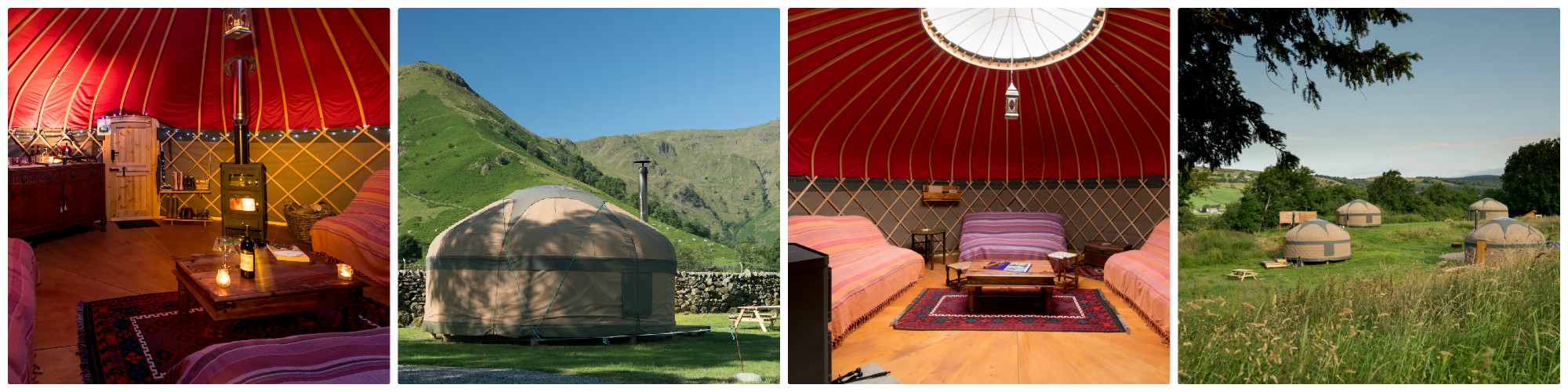 beautifully equipped Luxury Yurts in the Lake District