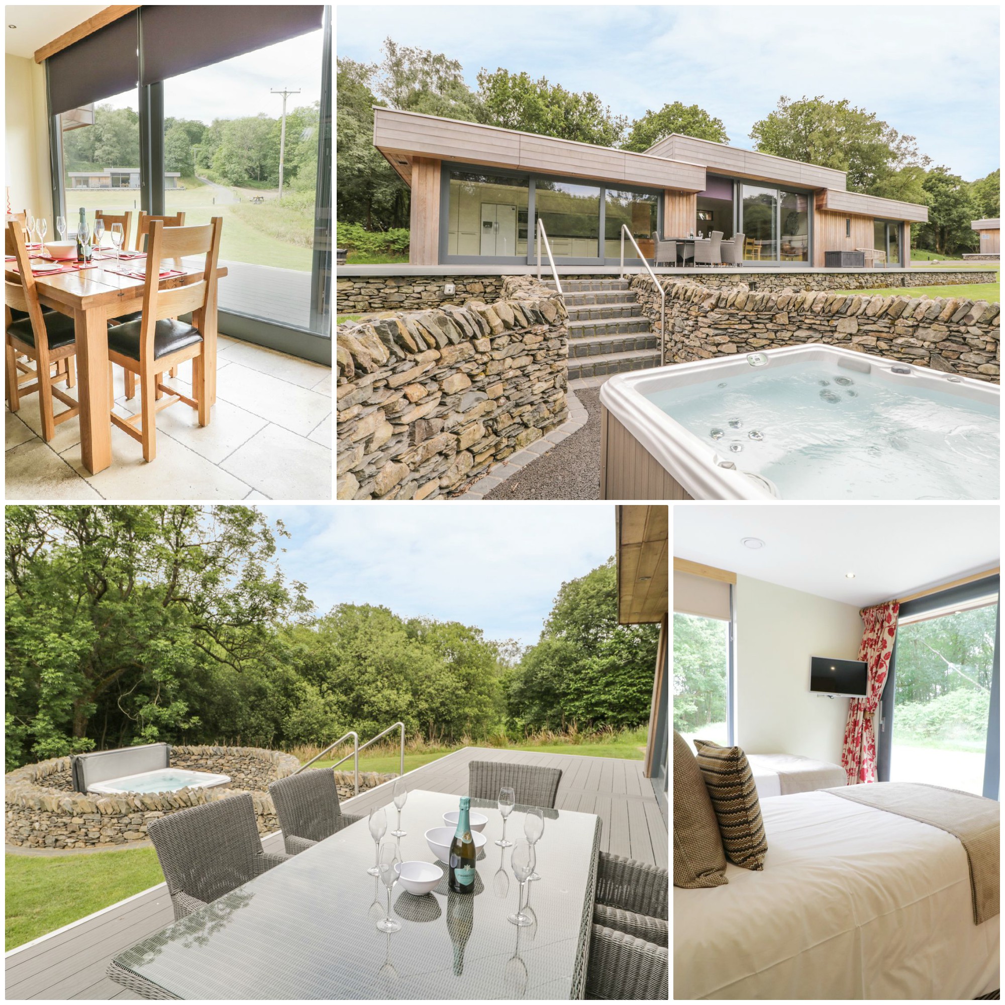 Luxurious lodge for 6 just south of the southern tip of Windermere
