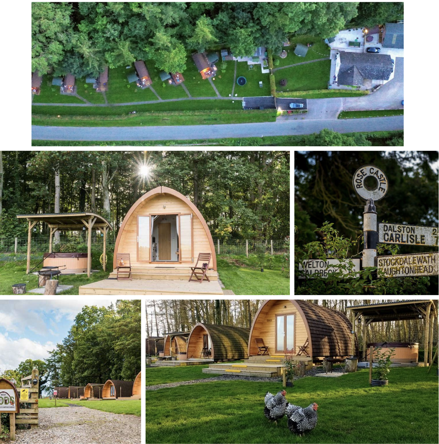 Camping Pods with Electric Charging in Cumbria