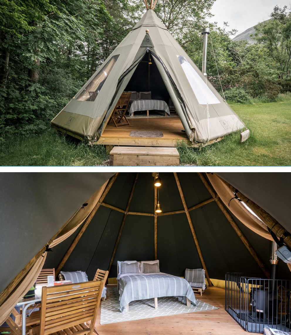 Tipi camping at Wasdale